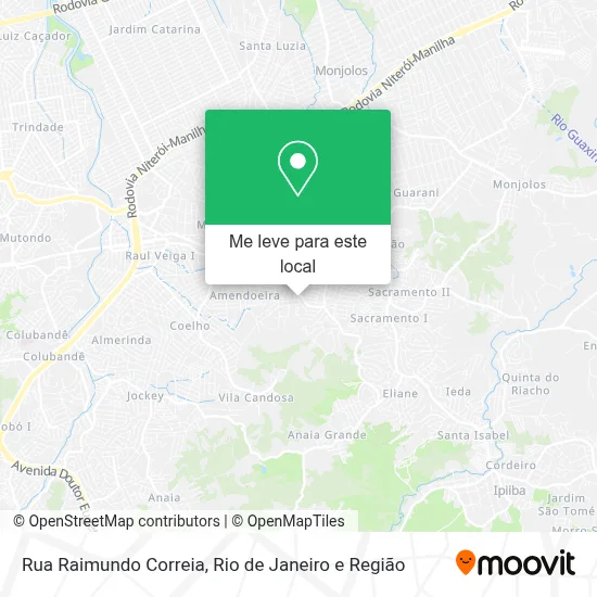 Rua Raimundo Correia mapa
