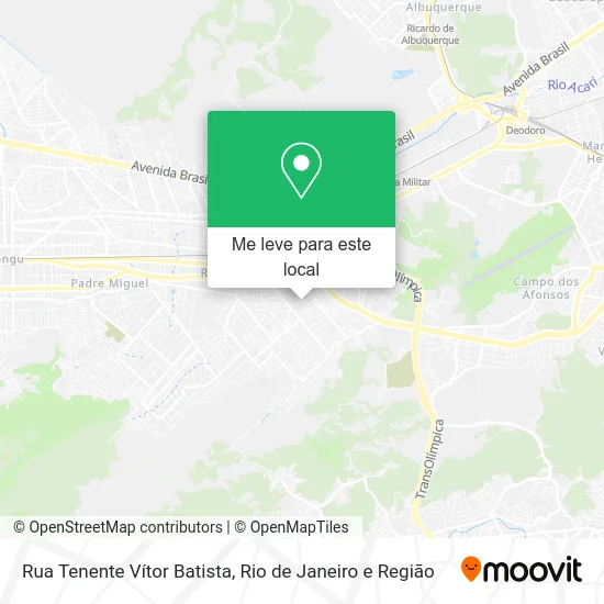 Rua Tenente Vítor Batista mapa