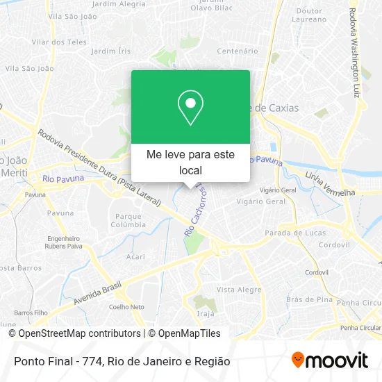 Ponto Final - 774 mapa