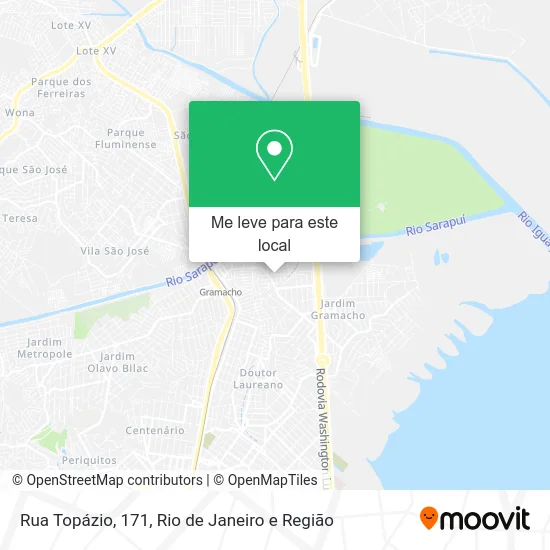 Rua Topázio, 171 mapa