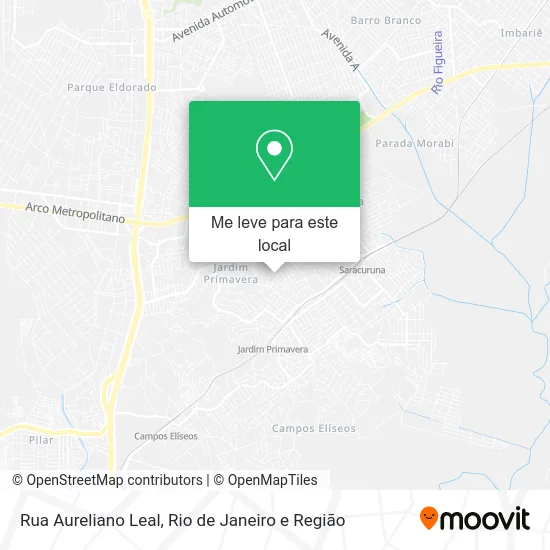 Rua Aureliano Leal mapa