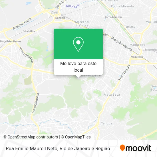 Rua Emílio Maurell Neto mapa