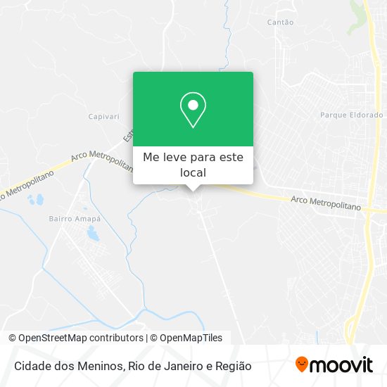 Cidade dos Meninos mapa