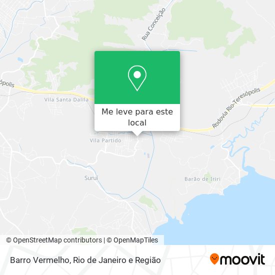 Barro Vermelho mapa