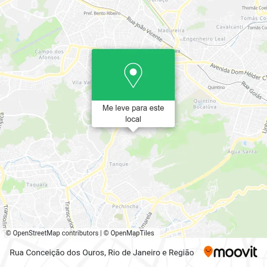 Rua Conceição dos Ouros mapa