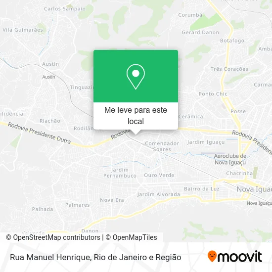 Rua Manuel Henrique mapa
