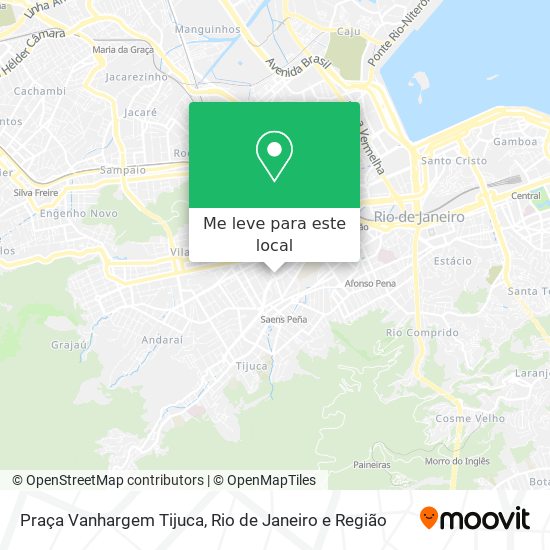 Praça Vanhargem Tijuca mapa