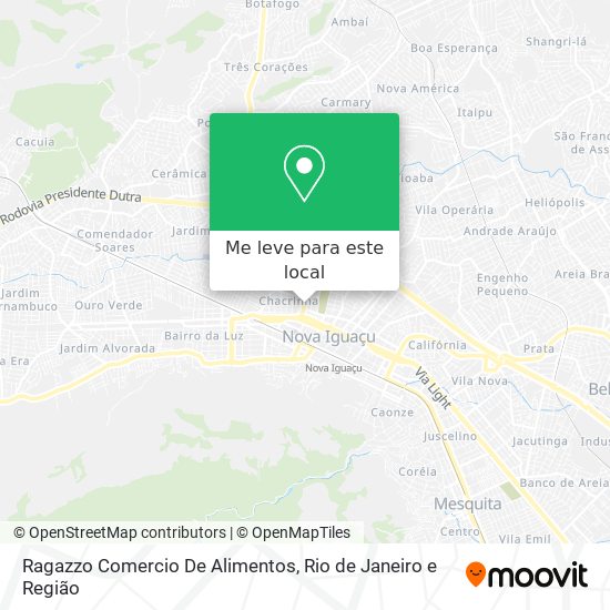 Ragazzo Comercio De Alimentos mapa