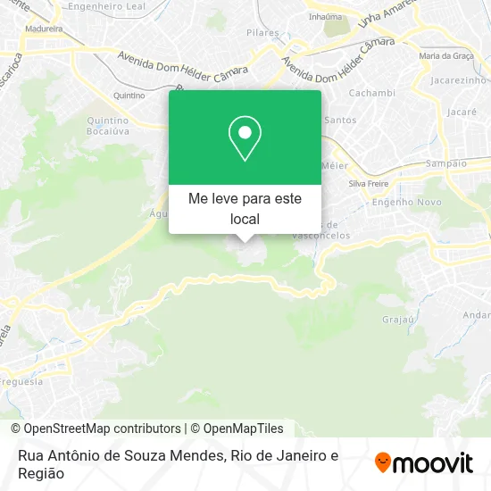 Rua Antônio de Souza Mendes mapa