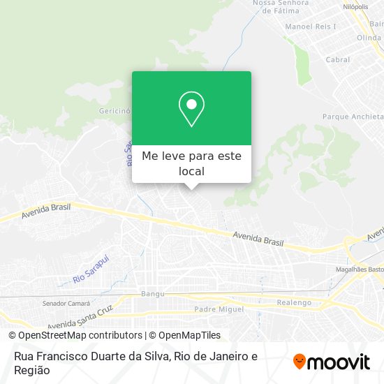 Rua Francisco Duarte da Silva mapa