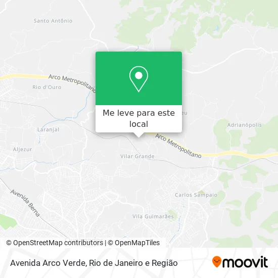 Avenida Arco Verde mapa