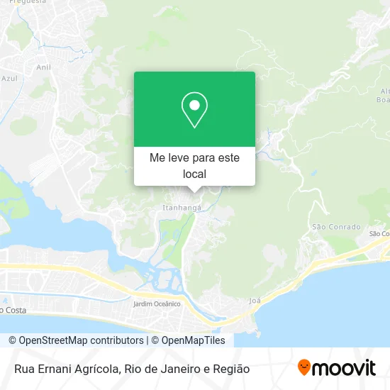 Rua Ernani Agrícola mapa
