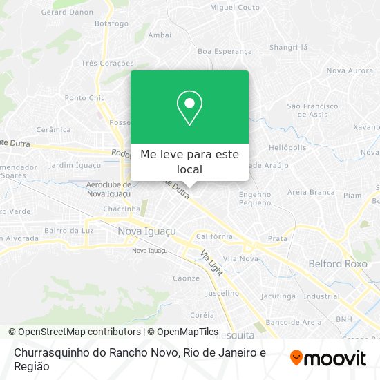 Churrasquinho do Rancho Novo mapa