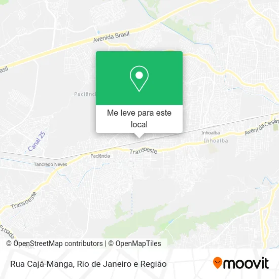 Rua Cajá-Manga mapa