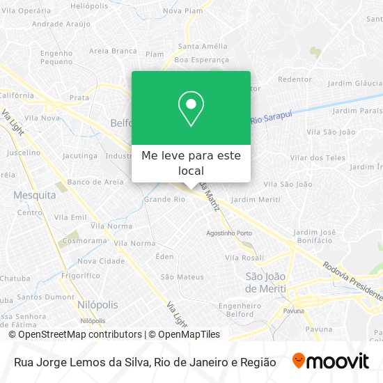 Rua Jorge Lemos da Silva mapa