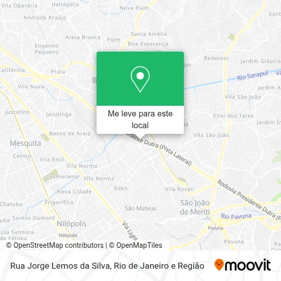 Rua Jorge Lemos da Silva mapa