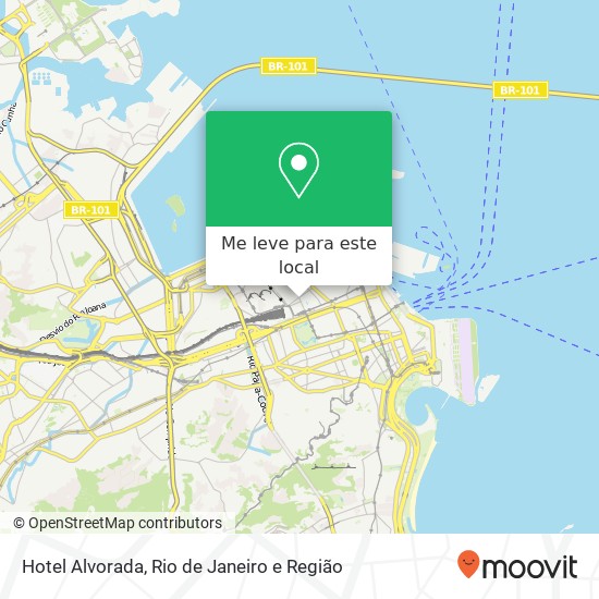 Hotel Alvorada mapa