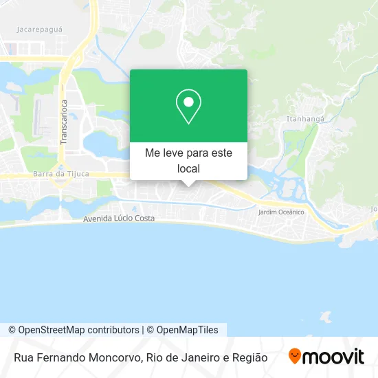 Rua Fernando Moncorvo mapa