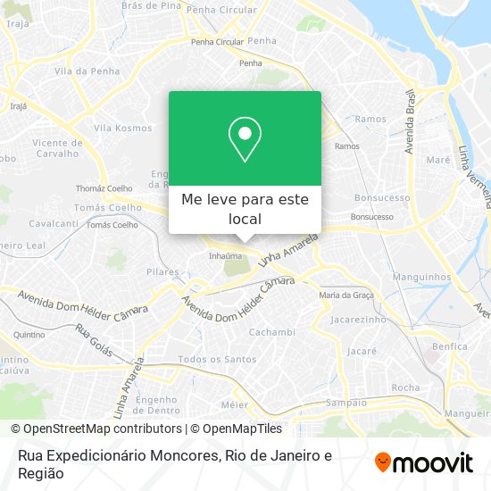 Rua Expedicionário Moncores mapa