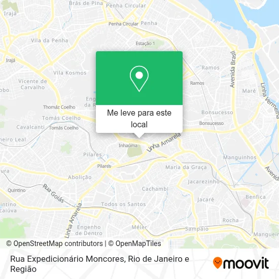 Rua Expedicionário Moncores mapa