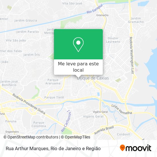 Rua Arthur Marques mapa