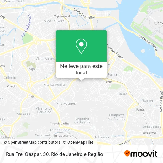Rua Frei Gaspar, 30 mapa