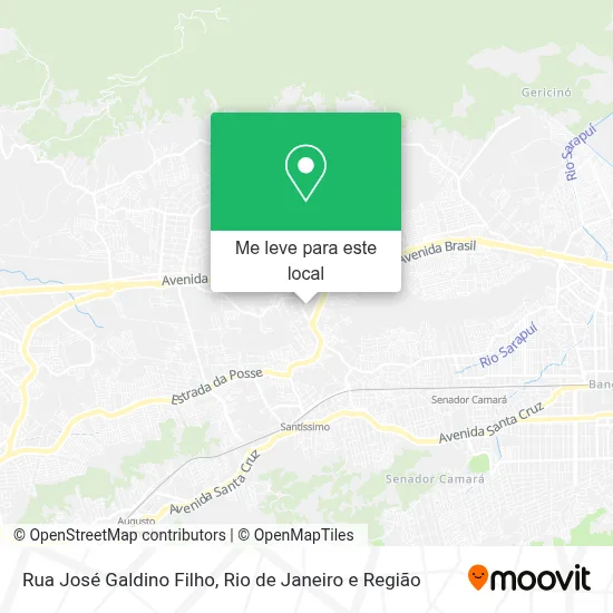 Rua José Galdino Filho mapa