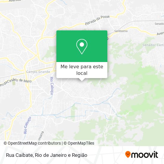 Rua Caibate mapa