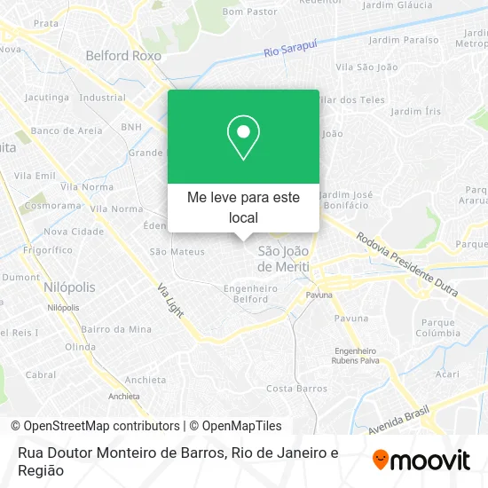 Rua Doutor Monteiro de Barros mapa