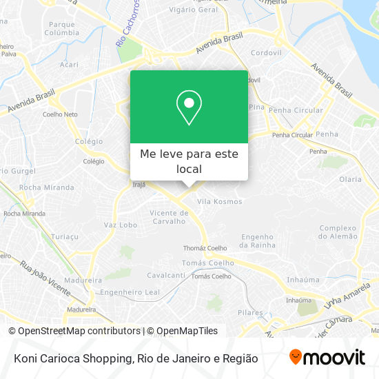 Koni Carioca Shopping mapa