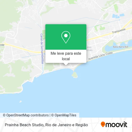 Prainha Beach Studio mapa