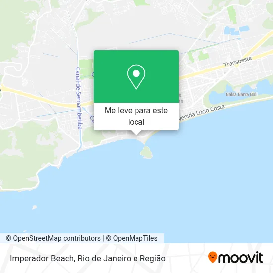 Imperador Beach mapa