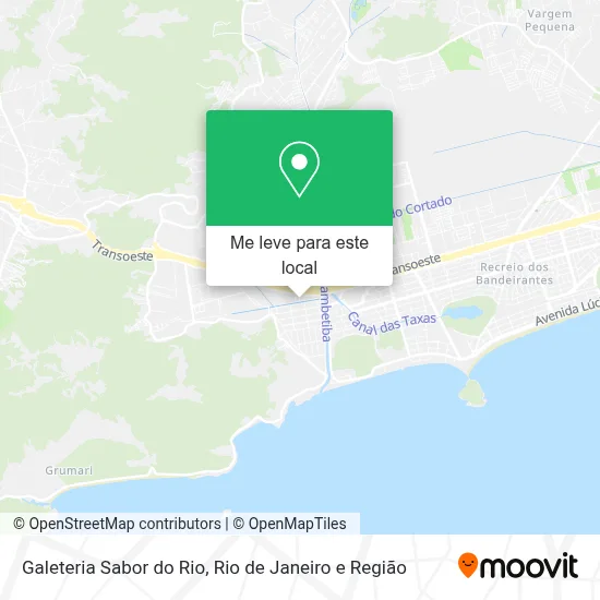Galeteria Sabor do Rio mapa