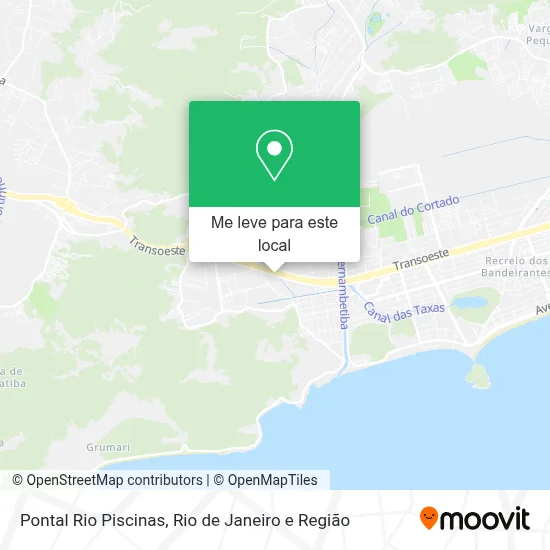 Pontal Rio Piscinas mapa