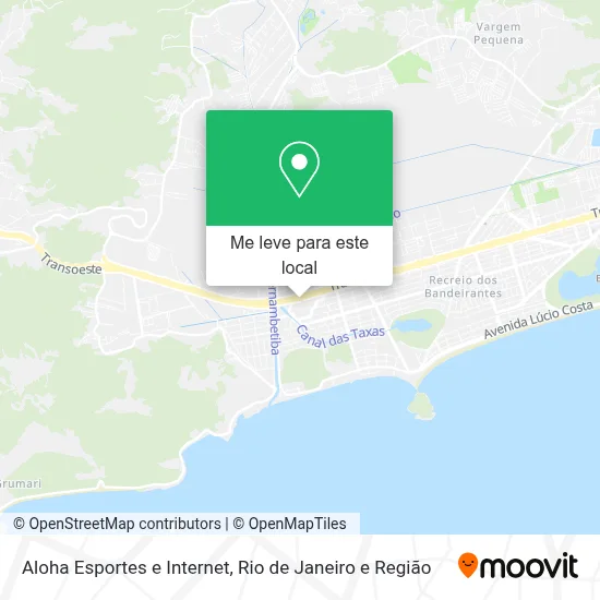 Aloha Esportes e Internet mapa