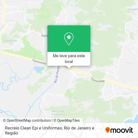 Recreio Clean Epi e Uniformes mapa