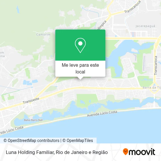 Luna Holding Familiar mapa