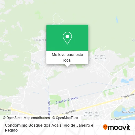 Condomínio Bosque dos Acais mapa