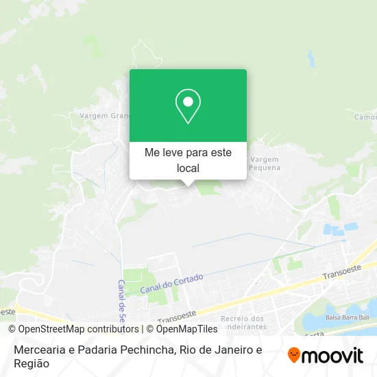 Mercearia e Padaria Pechincha mapa
