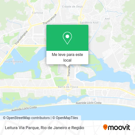 Leitura Via Parque mapa