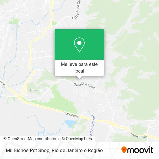 Mil Bichos Pet Shop mapa