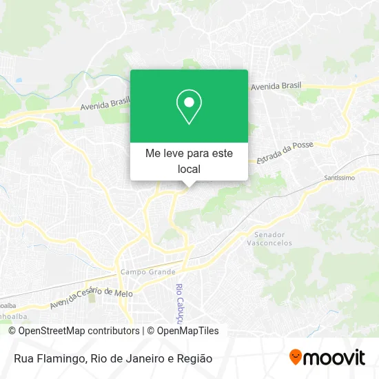 Rua Flamingo mapa