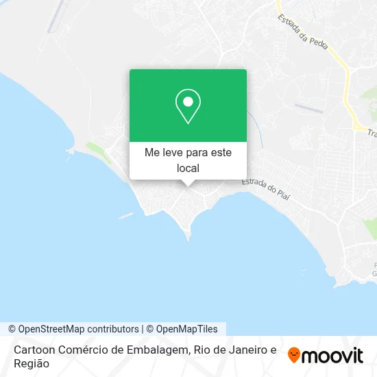 Cartoon Comércio de Embalagem mapa
