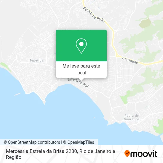 Mercearia Estrela da Brisa 2230 mapa