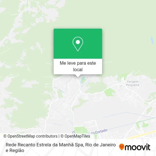 Rede Recanto Estrela da Manhã Spa mapa