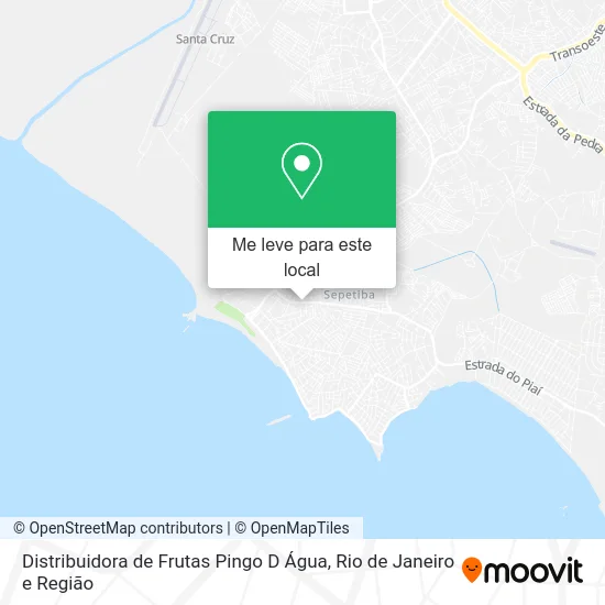 Distribuidora de Frutas Pingo D Água mapa