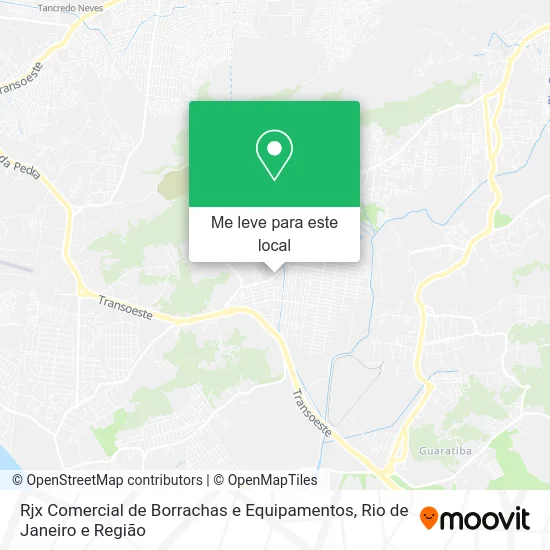 Rjx Comercial de Borrachas e Equipamentos mapa