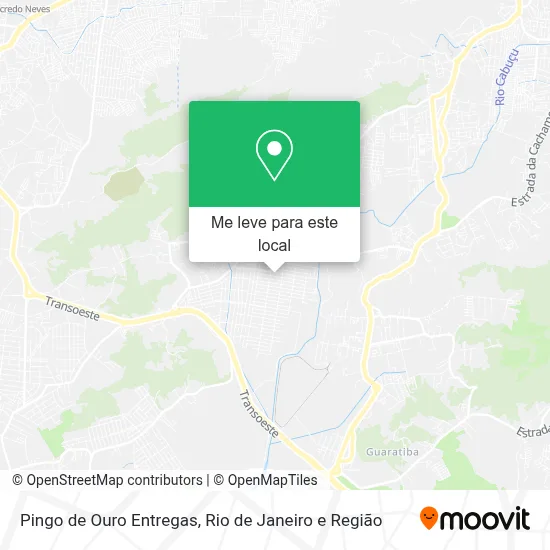 Pingo de Ouro Entregas mapa