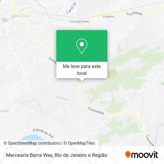 Mercearia Barra Way mapa