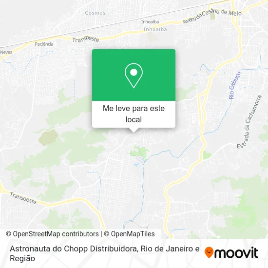 Astronauta do Chopp Distribuidora mapa
